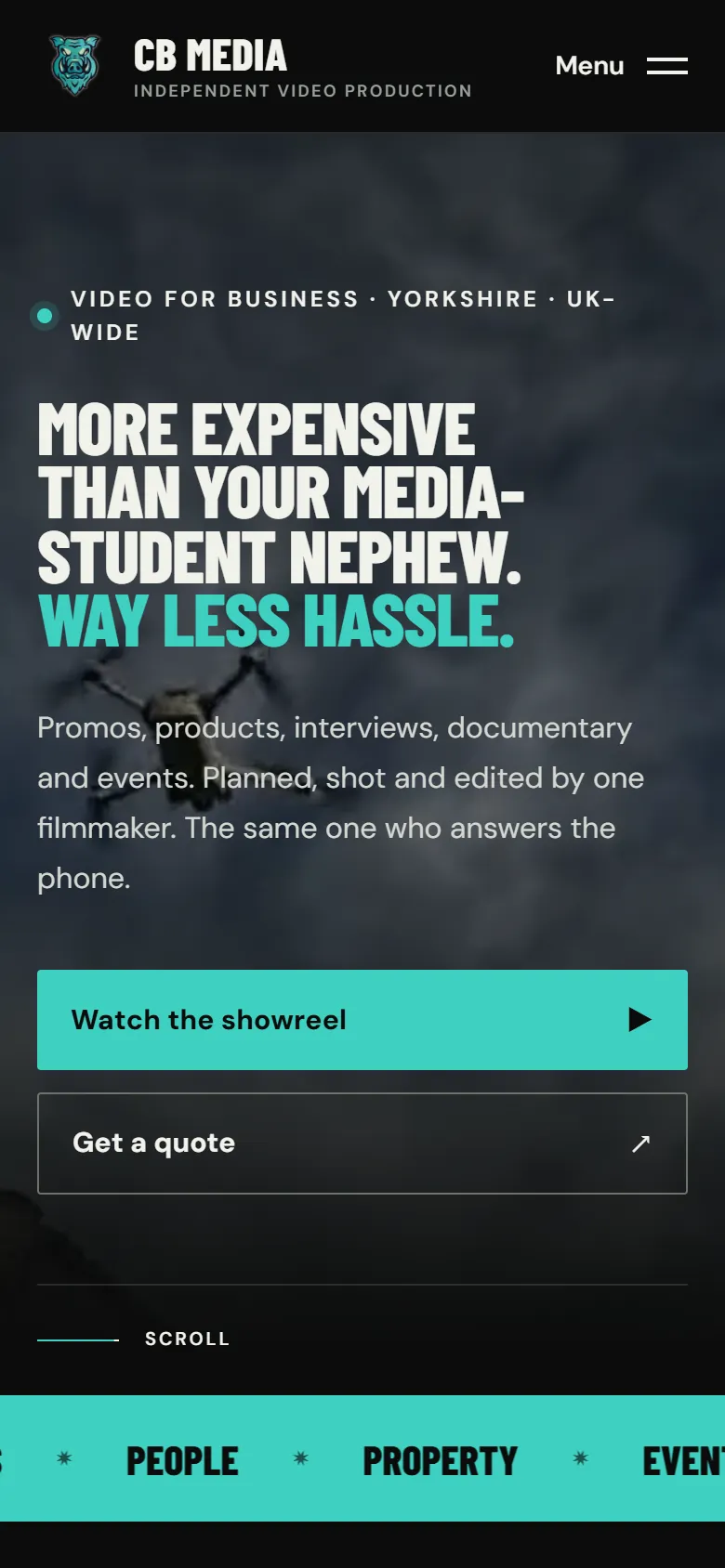 Casus Belli Media website on a phone